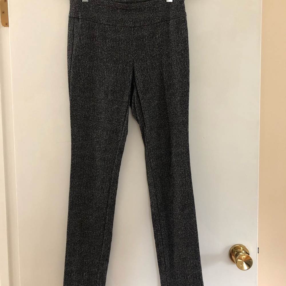Van Heusen Business Casual Stretch Pants, Size 2, Black & White